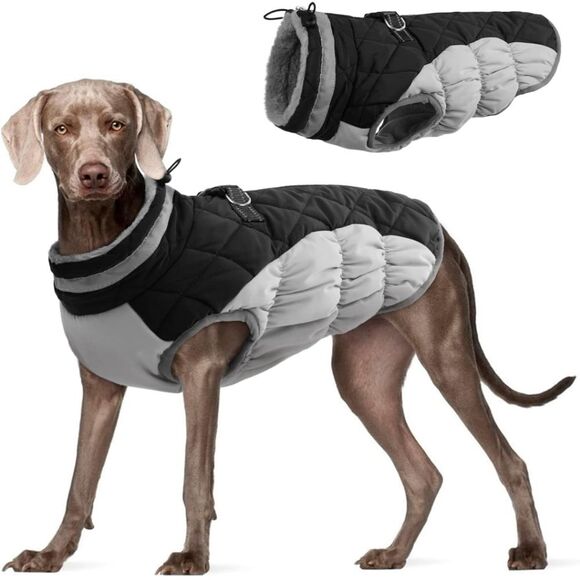 Other - 📣 Dog 🐶 Coat / Jacket Paded Fleece Vest Reflective Built in Harness Size L